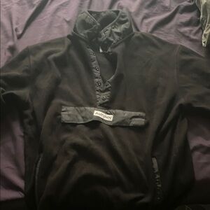 Black Autumn Pullover Jacket